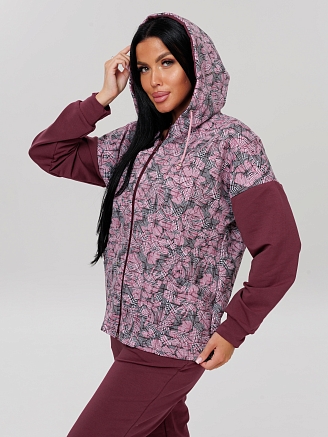 Женский костюм К-194(Фут) / Бордовый