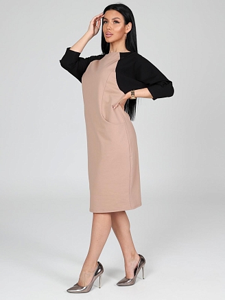 Женское платье Воксель / бежевый