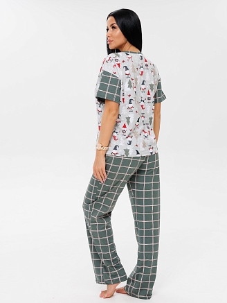 Женская пижама П-85(К) / Хаки (гномики)