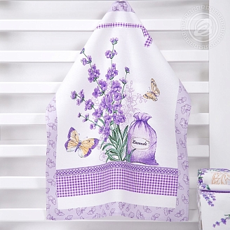 Набор полотенец рогожка / Сиреневая дымка