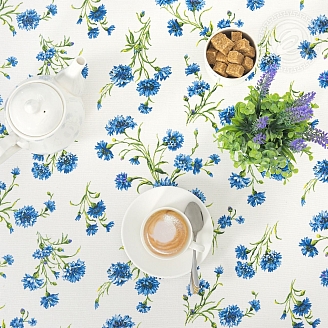 Скатерть рогожка / Васильки