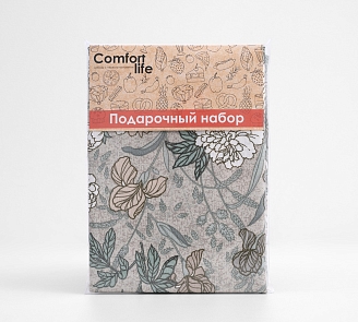 Набор полотенец рогожка 3 шт. / Нежный день 1