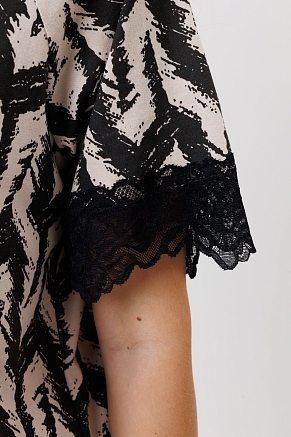 Женская пижама с бриджами 1866/1 / Черный