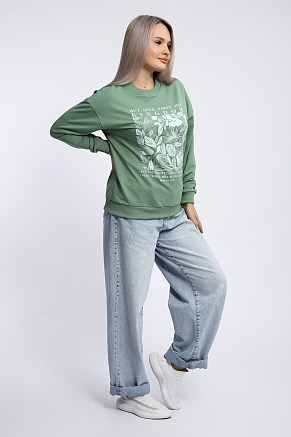 Женская толстовка 80047 / фисташка