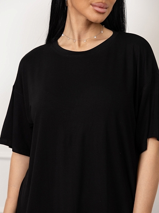 Женская футболка мод.2159/1 / Черный