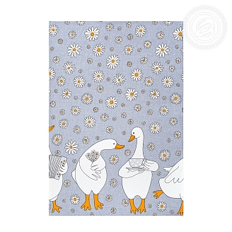 Полотенце кухонное рогожка / Ромашки