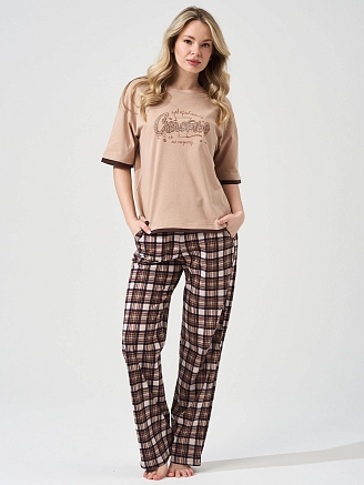 Женская пижама "Счастье" 2402-К / Бежевый