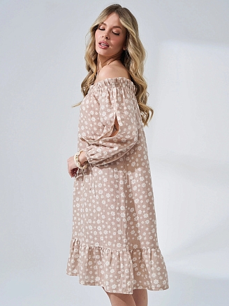 Женское платье "Романтика" 2474-Мус / Бежевый