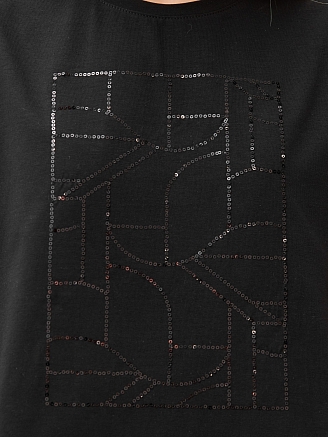 Женская футболка Майна-2 Ф-128 / чёрный