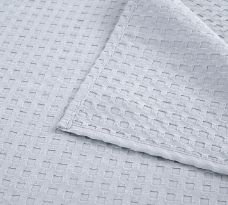 Полотенце банное вафельное полотно / Светло-серый П