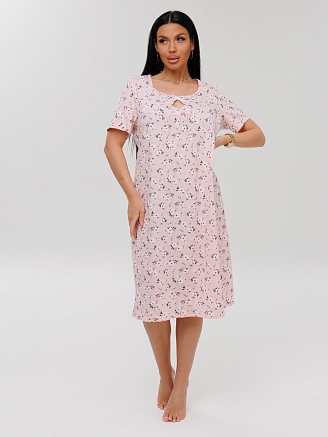 Женская сорочка Сор-90(К) / Розовый (цветы)