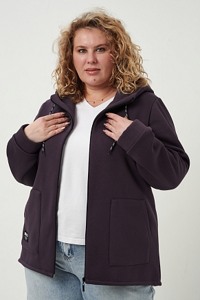 Женская толстовка 83606 / серо-фиолетовый