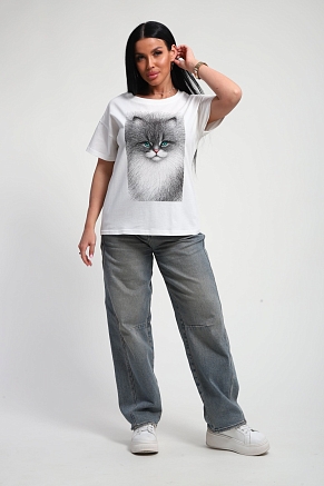 Женская футболка 85667 / белый