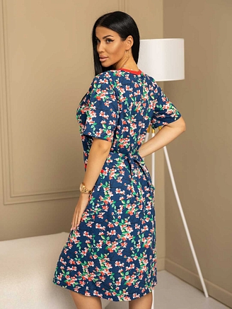 Женский халат мод.1781/7 / Темно-синий