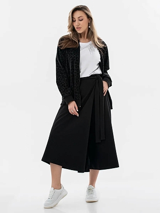 Женский джемпер-бомбер на молнии / Черный