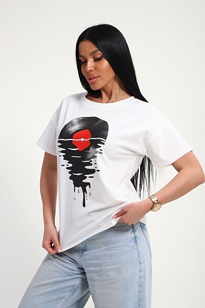 Женская футболка 85664 / белый