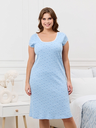 Женская ночная сорочка Мэри-1 / голубой