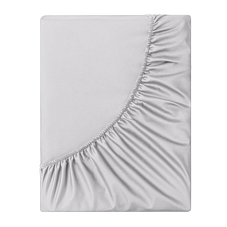 Простыня на резинке "Soft Silver" / Благородное серебро