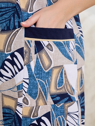 Женский халат Атмосфера / синий