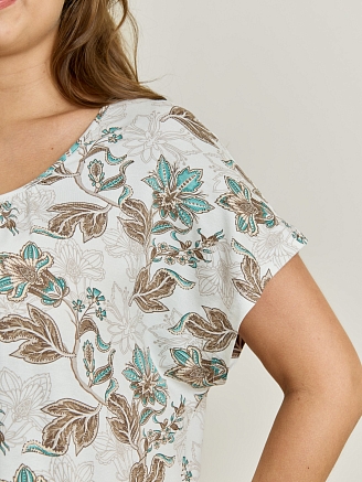 Женская ночная сорочка Юстина / молочный