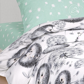 Детское постельное белье поплин арт.912 Ежата