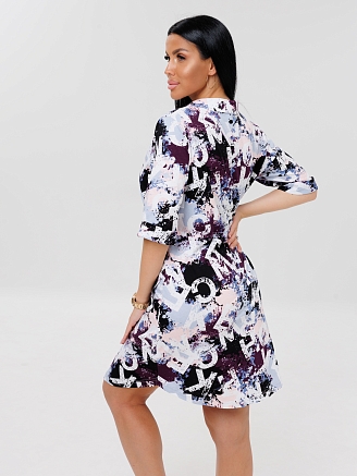 Женский халат Х-149(К) / Фиолетовый (буквы)