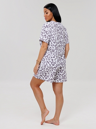 Женский костюм К-203(М) / Серый (узоры)