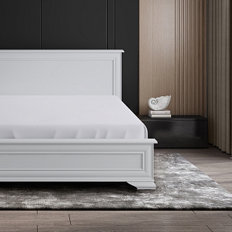 Простыня на резинке "Soft Silver" / Благородное серебро