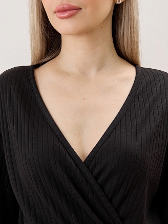 Женский кардиган-кимоно Эвила-1 / чёрный