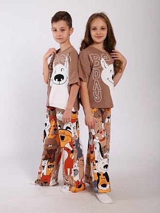 Детская пижама "Друзья" / Бежевый