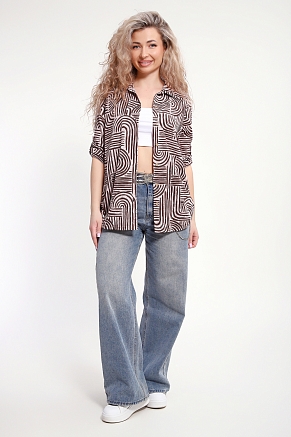 Женская рубашка 37010 / бежевый