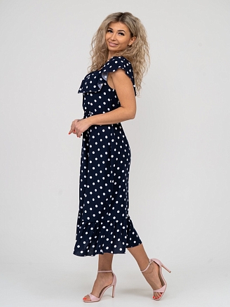 Женское платье мод.1382 / Синий