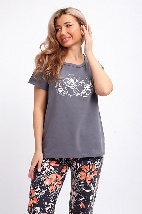 Женский костюм 51204 / серый