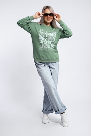 Женская толстовка 80047 / фисташка