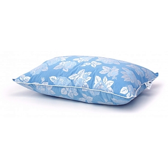 Подушка пух-перо тик п/э Комфорт / Розы