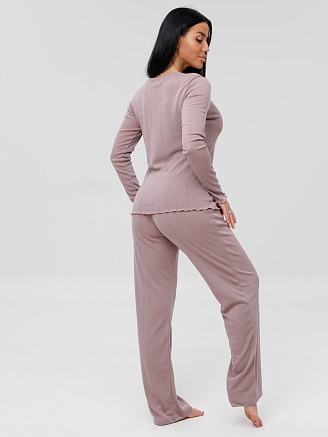 Женская пижама П-103(Риб) / Какао