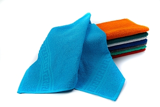 Полотенце махровое г/к Узбекистан 380 гр/м2 / 720-бирюза