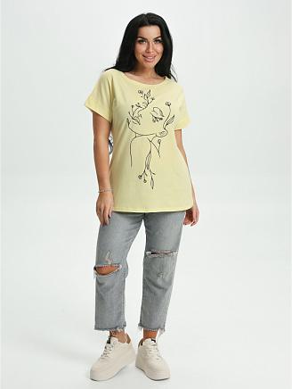 Женская футболка Ариадна / Лимонный