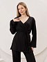 Женский кардиган-кимоно Эвила-1 / чёрный