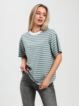 Женская футболка Брина-2 Ф-134 / серо-зелёный