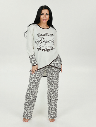 Женская пижама Алина / Молочный