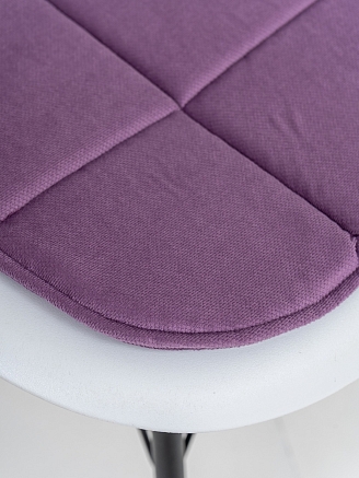 Подушка на стул с закругленными краями / Фиолетовый