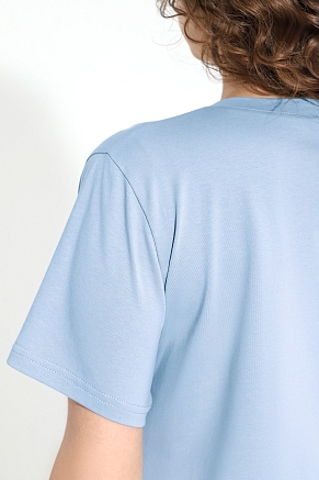 Женская футболка Базис-5 / голубой