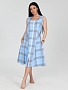 Женский сарафан Клетка СК-336 / Голубая клетка