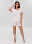 Женская пижама П-115(Риб) / Пудровый