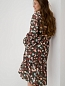 Женское платье с ярусами и рюшей П469Х / Хаки