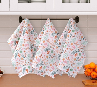 Набор вафельных полотенец 3 шт. / Летняя сказка