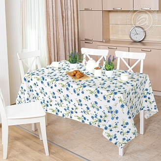 Скатерть рогожка / Васильки