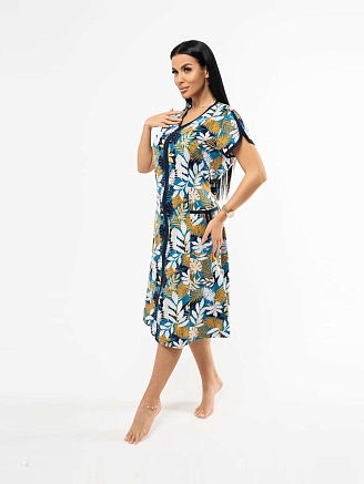 Женский халат мод.469/32 / Петроль