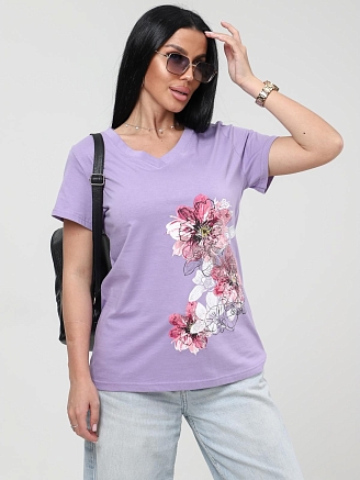 Женская футболка Вейгела / сиреневый